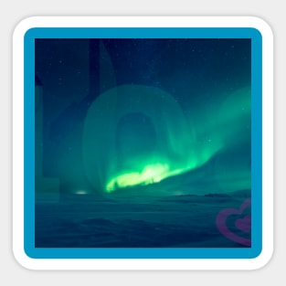 The Northern Lights Logo Sticker